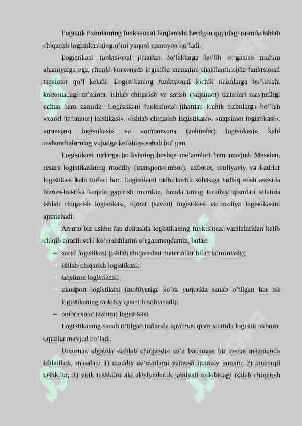Ishlab chiqarish logistikasi 3