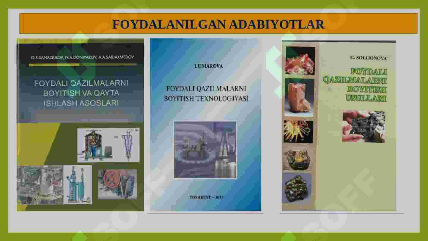 MOLIBDEN RUDALARINI BOYITISH TEXNOLOGIYASI 2