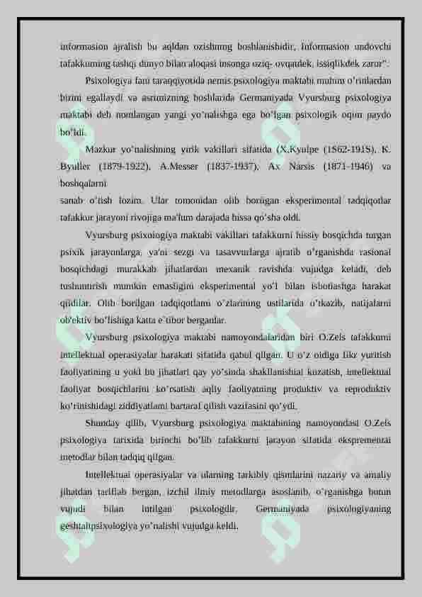 Tafakkur borasidagi psixologik nazariyalar 2