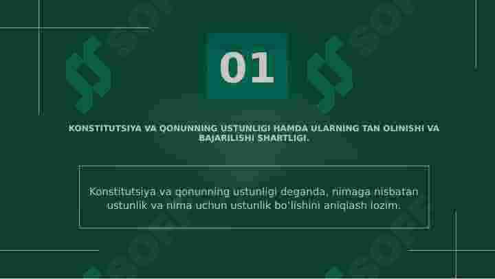 KONSTITUTSIYA USTUNLIGI VA MUHOFAZASI. 4