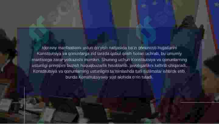 KONSTITUTSIYA USTUNLIGI VA MUHOFAZASI. 7