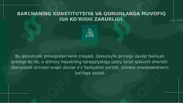 KONSTITUTSIYA USTUNLIGI VA MUHOFAZASI. 8