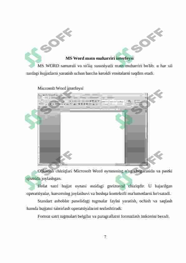 Matnlarni formatlash va taxrirlash 7