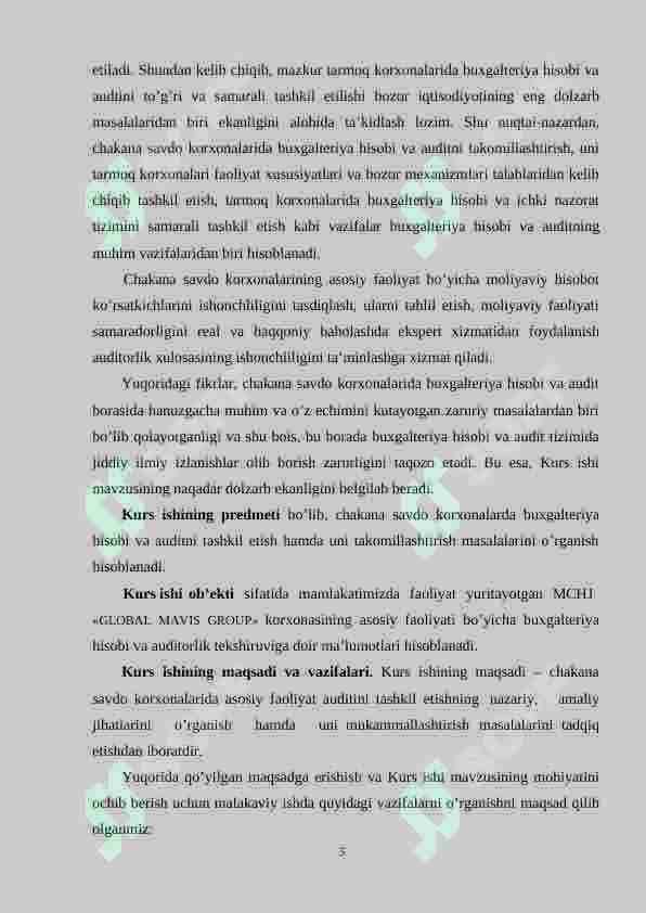 CHAKANA SAVDO KORXONALARIDA ASOSIY FAOLIYAT AUDITINING XUSUSIYATLARI 6