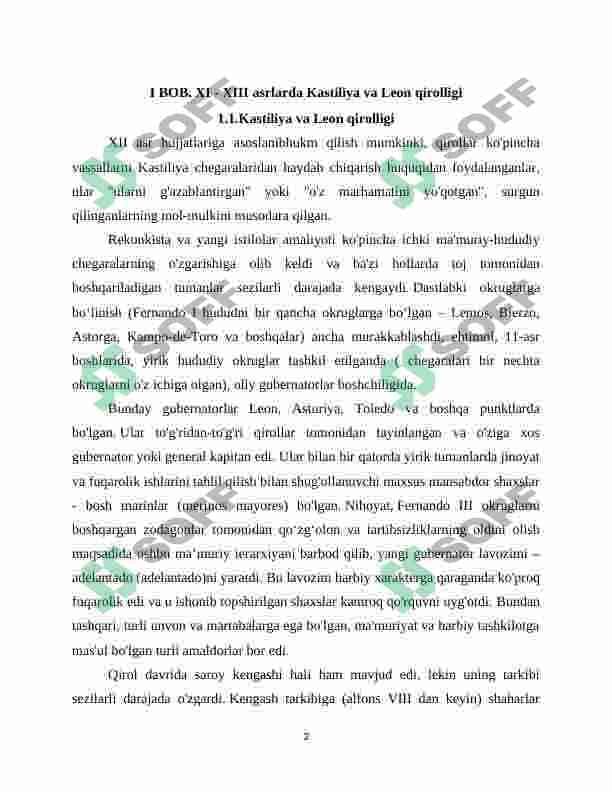 XI - XIII asrlarda Kastiliya va Leon qirolligi 3
