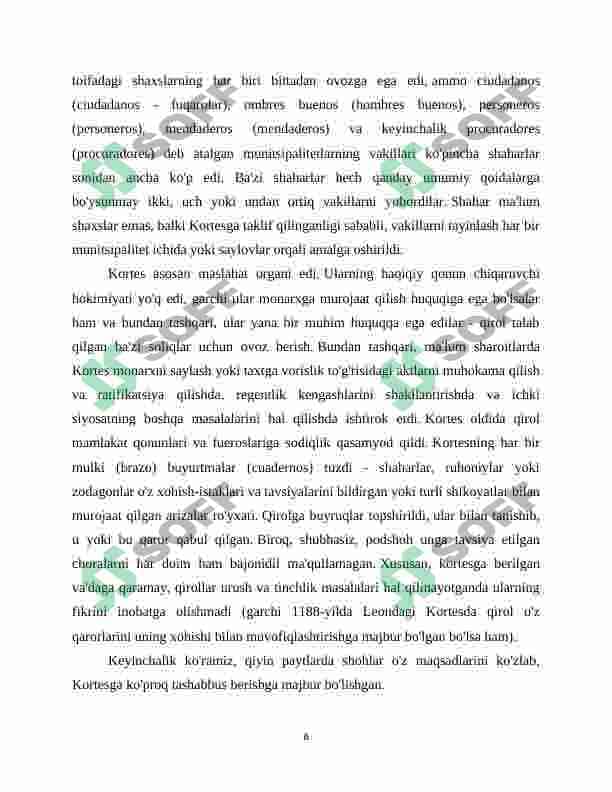 XI - XIII asrlarda Kastiliya va Leon qirolligi 6
