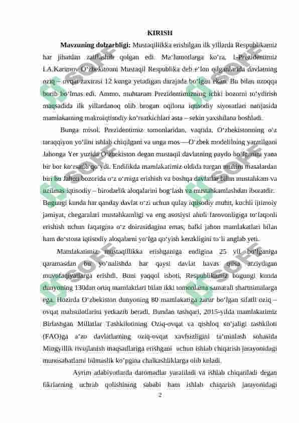 O'zbekistonning jahon bozoriga kirib borish muammolari 3