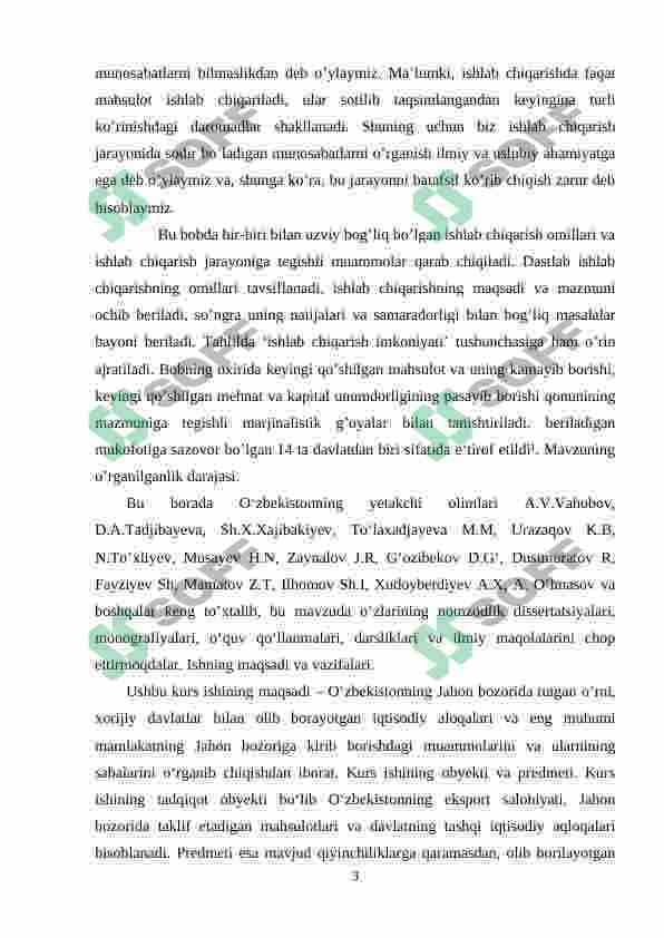 O'zbekistonning jahon bozoriga kirib borish muammolari 4