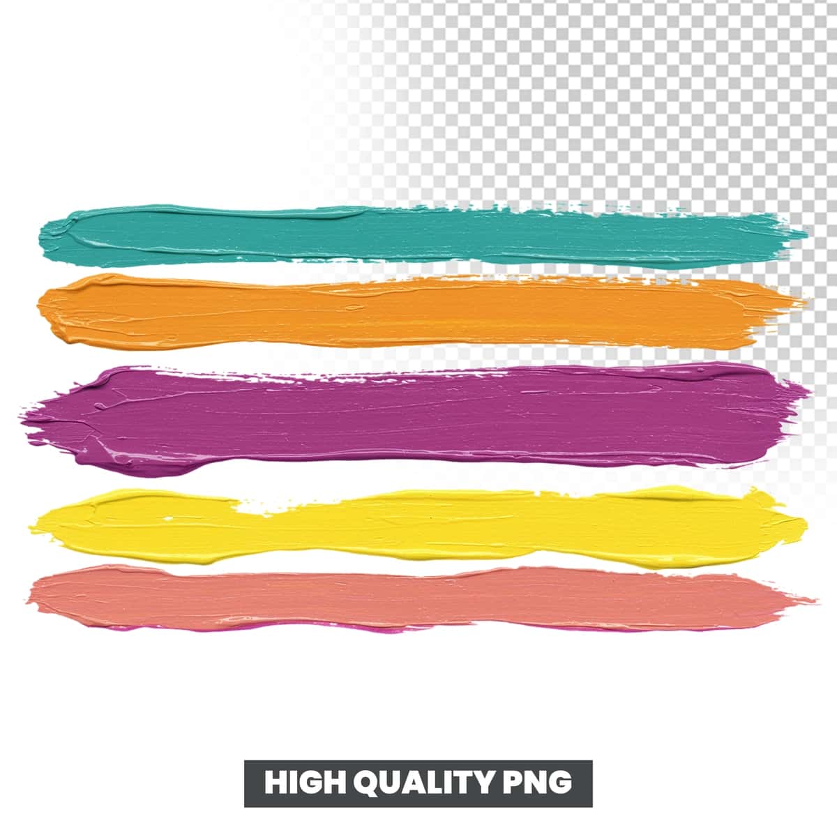 Badiiy teksturali rangli cho'tka zarbalari to'plami | Collection colorful paint brush strokes with artistic texture 1
