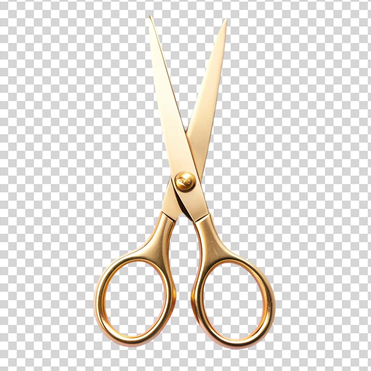 Oltin qaychi shaffof fonni juftlash | Pair gold scissors transparent background 1