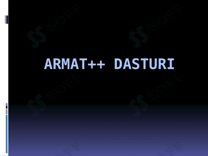 ARMAT++ dasturi 1
