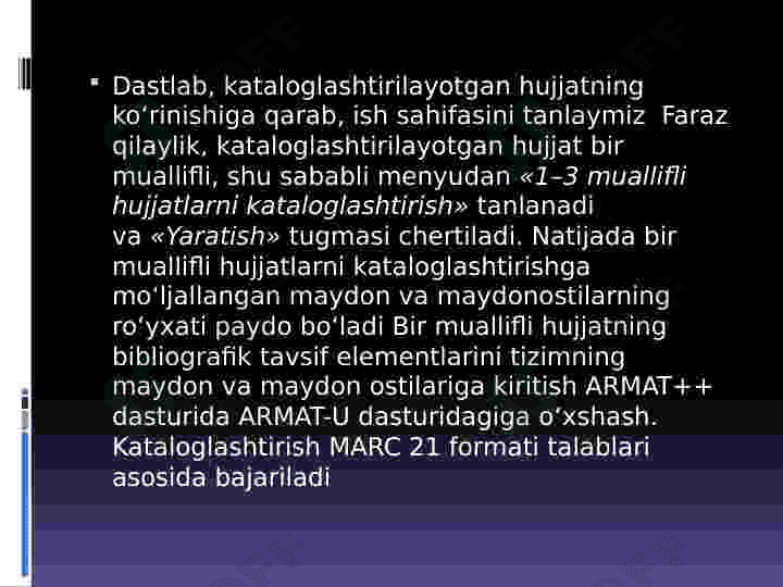 ARMAT++ dasturi 3