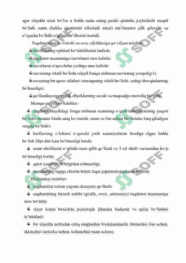 taqdimotlarni ishlab chiqishning intrumental vositalari 3