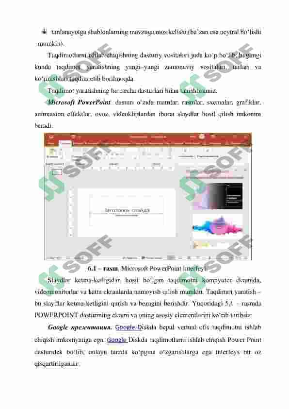 taqdimotlarni ishlab chiqishning intrumental vositalari 4