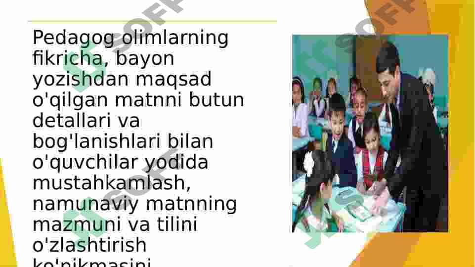 Bayon haqida ma’lumot, bayonni baholash 3