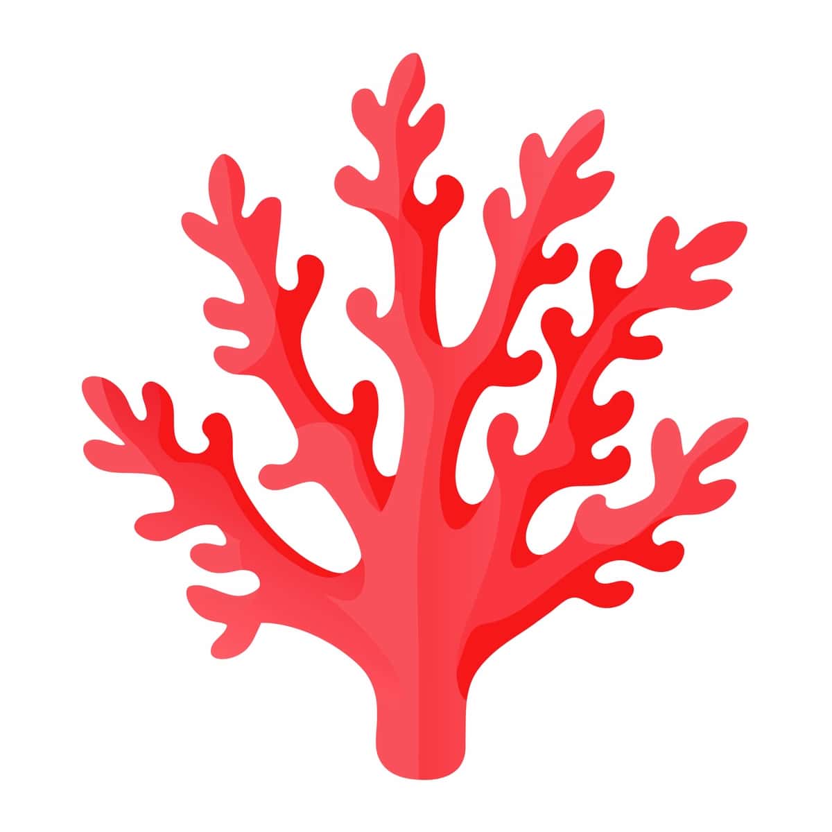 Marjon dizayn clipart art illyustratsiyasi qattiq oq fon 30 | Coral design clipart art illustration solid white background 30 1