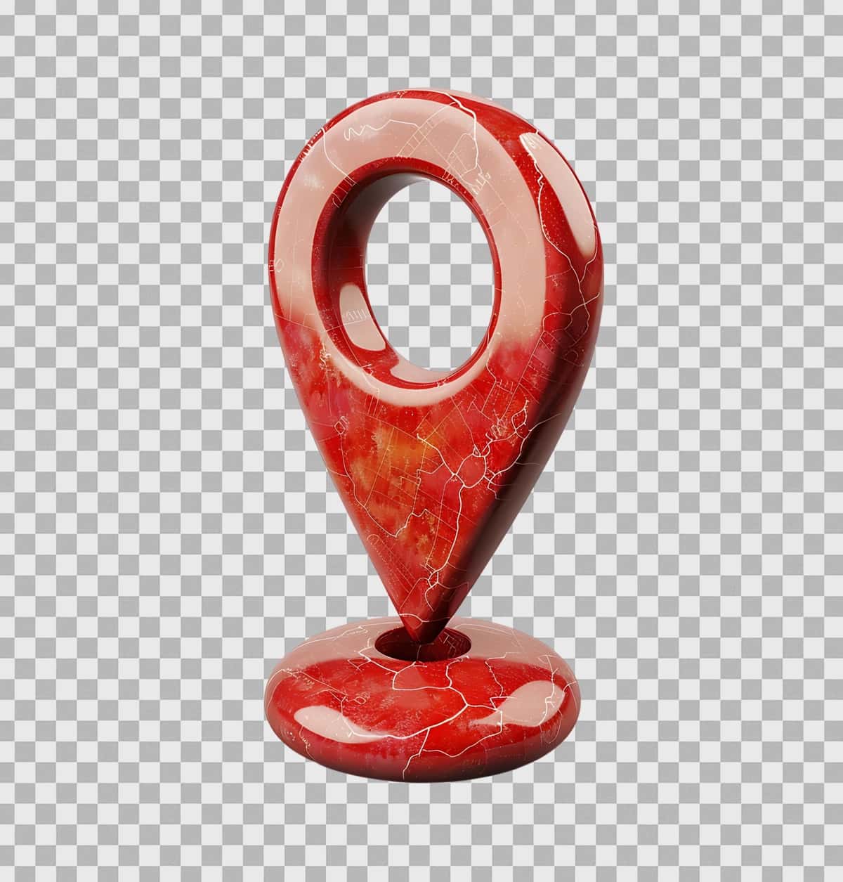 Shisha ignali veb-belgi belgisi 3D izolyatsiyalangan shaffof fon | Glass pin web icon symbol 3d isolated transparent background 1