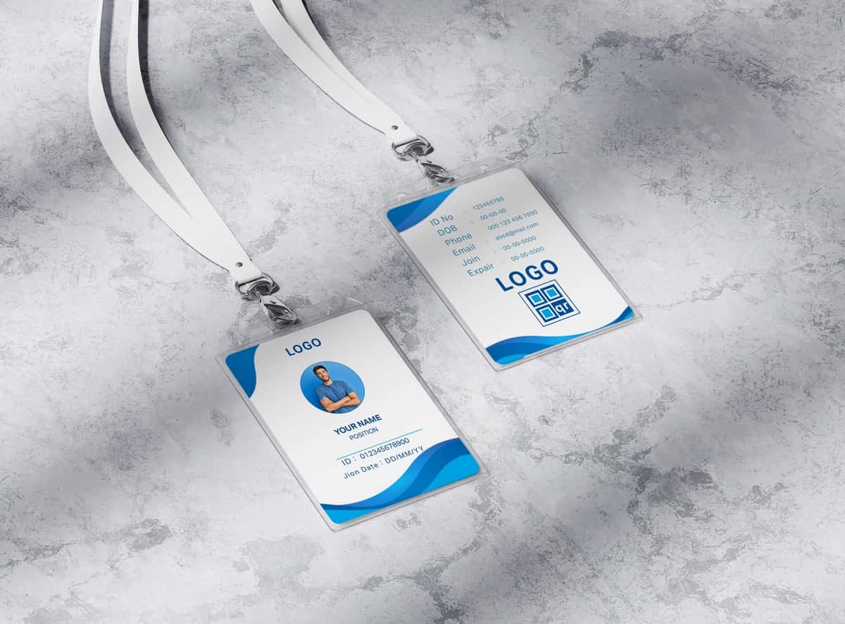 Biznes identifikatori maketi | Business id card mockup 1