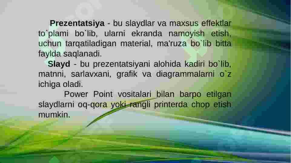 TAQDIMOTLAR YARATISH INSTRUMENTAL VOSITALARI. 5