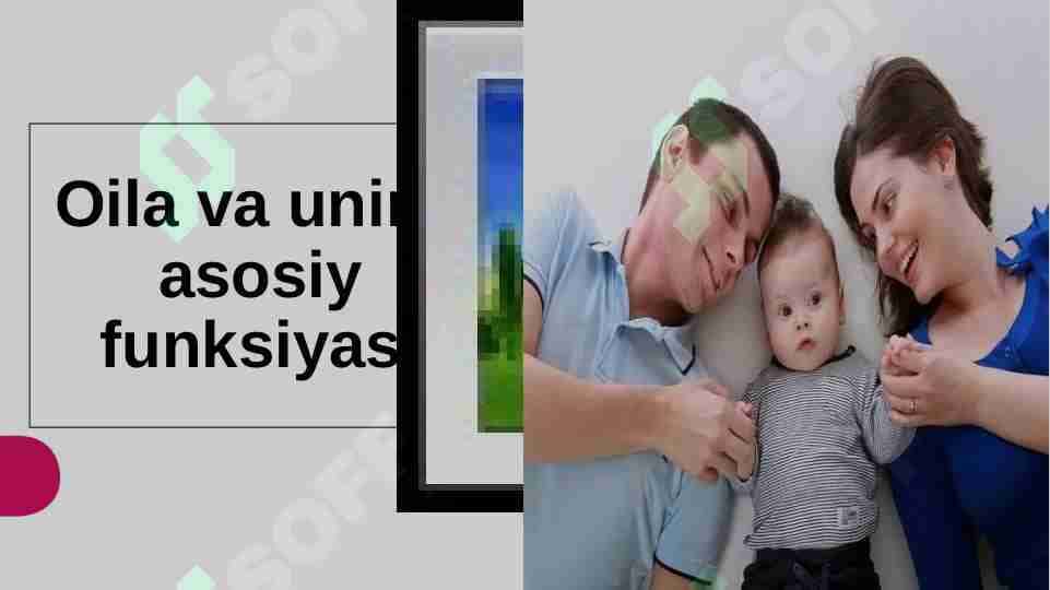 Oila va uning asosiy funksiyasi
