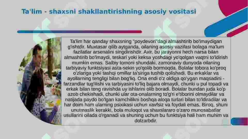 Oila va uning asosiy funksiyasi 3