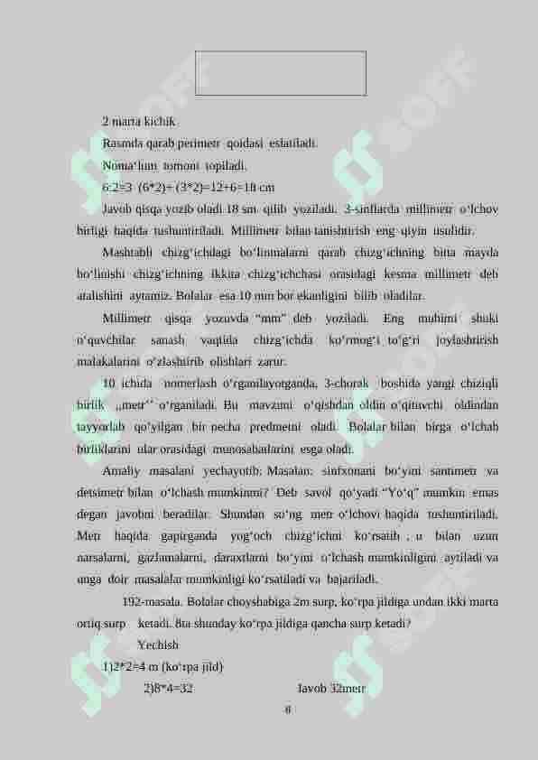 3-sinf o‘quvchilariga og‘irlik o‘lchovlarini o‘rgatish metodikasi 8