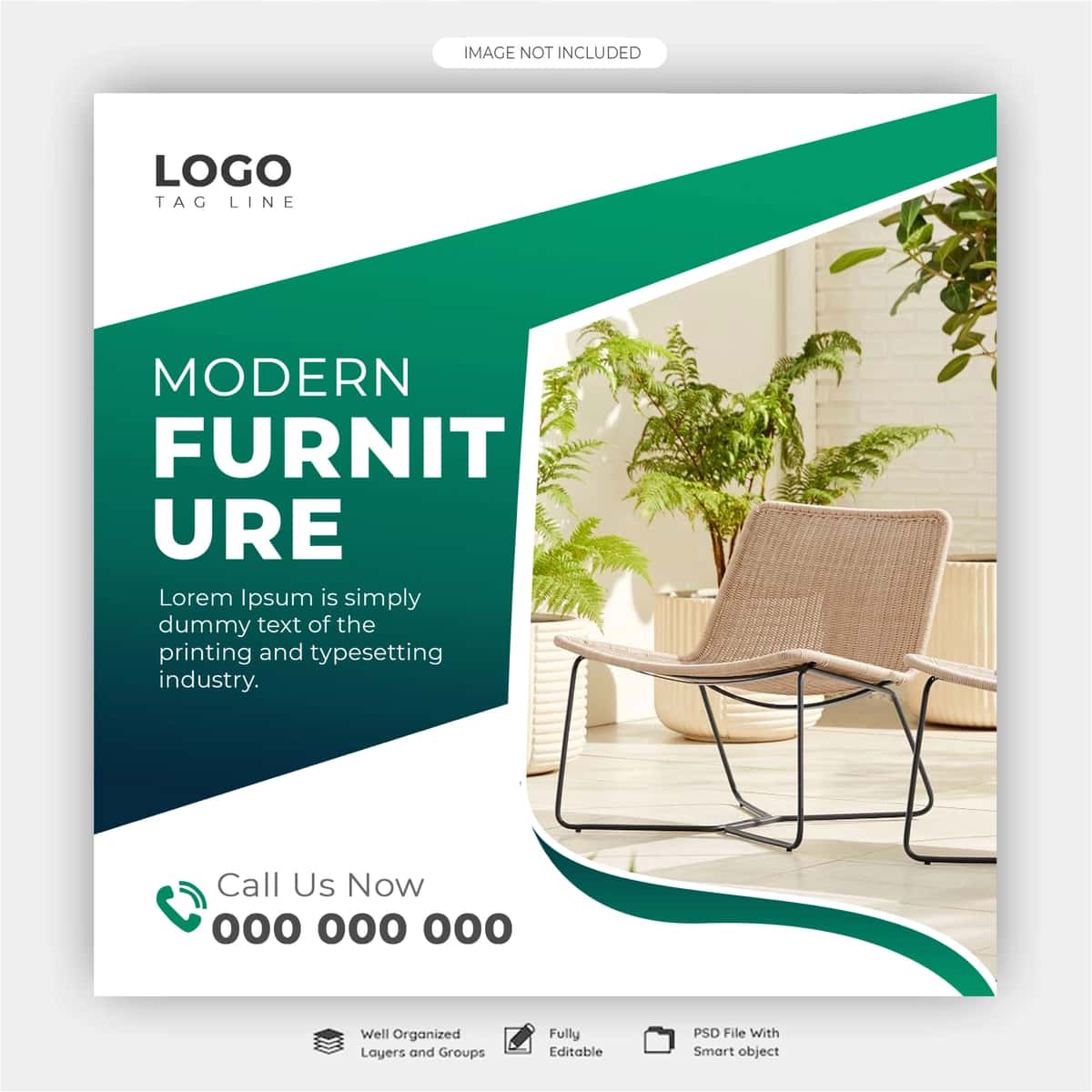 Mebel sotish post dizayn shabloni | Furniture sale post design template 1