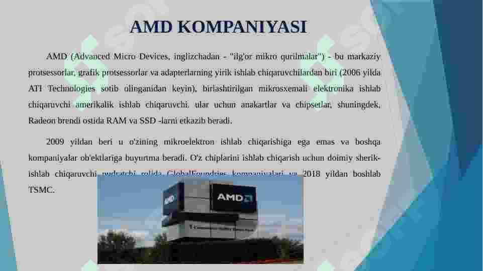 AMD KOMPANIYASI 3