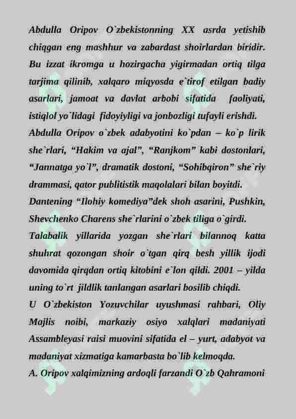 Abdulla Oripov referat (rasm bilan) 2