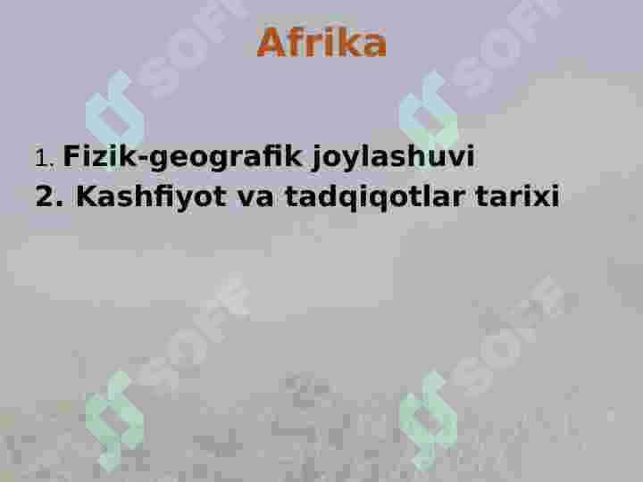 Afrika tabiati 2