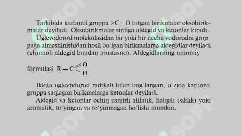 Aldegidlar va Ketonlar 2