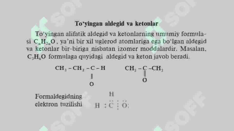 Aldegidlar va Ketonlar 3