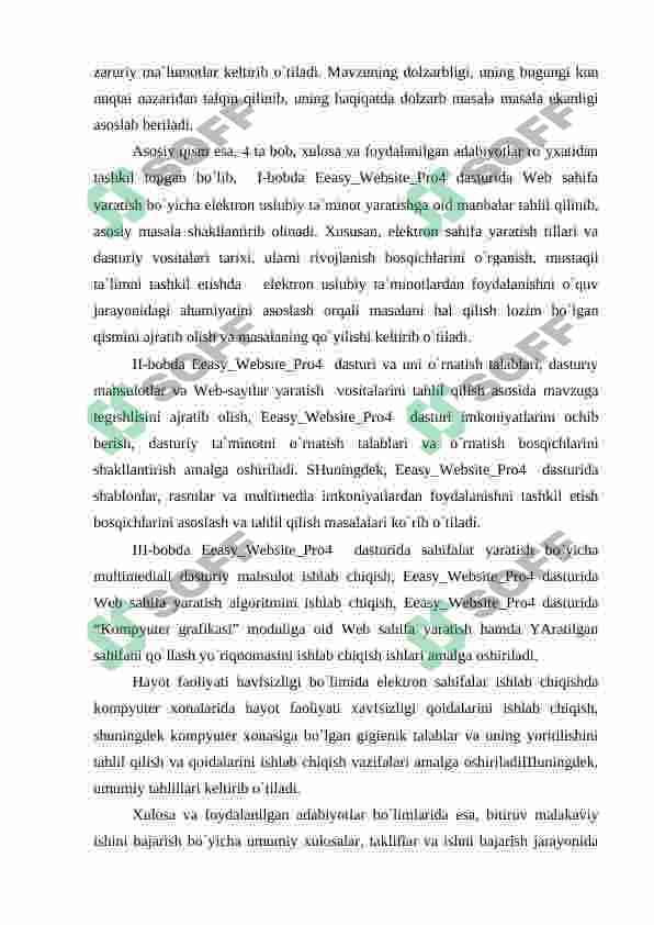 Eeasy Wеbsitе Pro4 dasturi hamda elеktron sahifalar yaratuvchi dasturlar 6