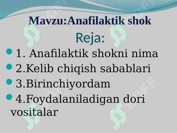 Anafilaktik shok