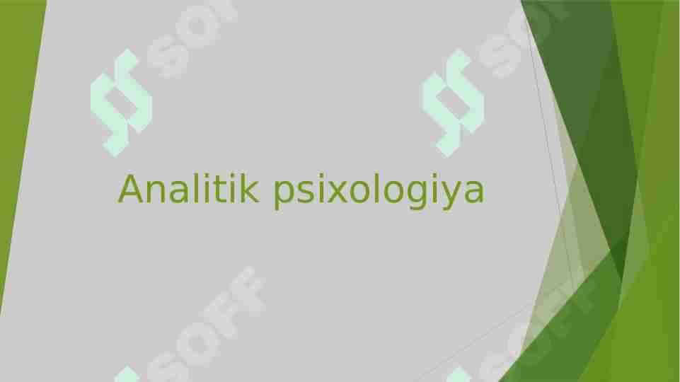 Analitik psixologiya
