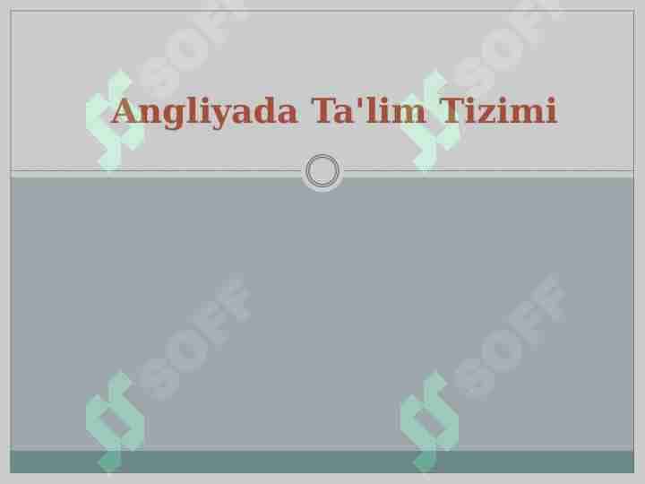 Angliya ta'lim tizimi