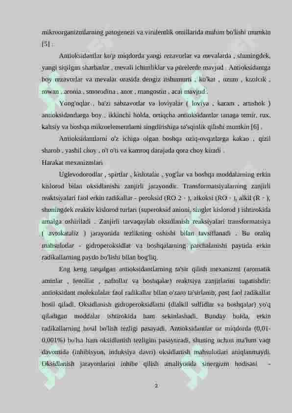 Antioksidantlar 2