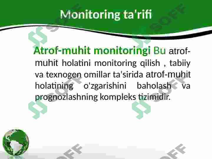 Atrof muhit monitoringi 7