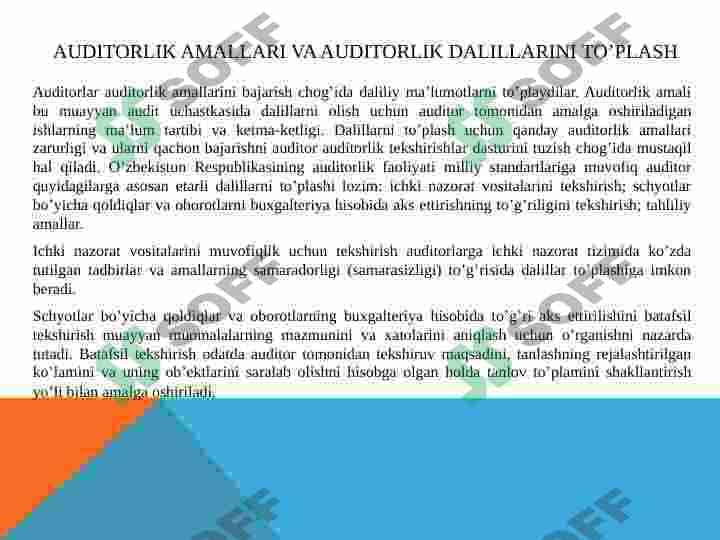 Auditorlik dalillari 8