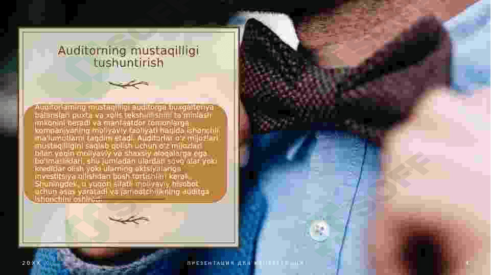 Auditorning mustaqilligi 4