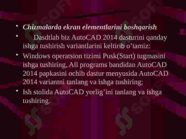 AutoCad asoslari 2014 5