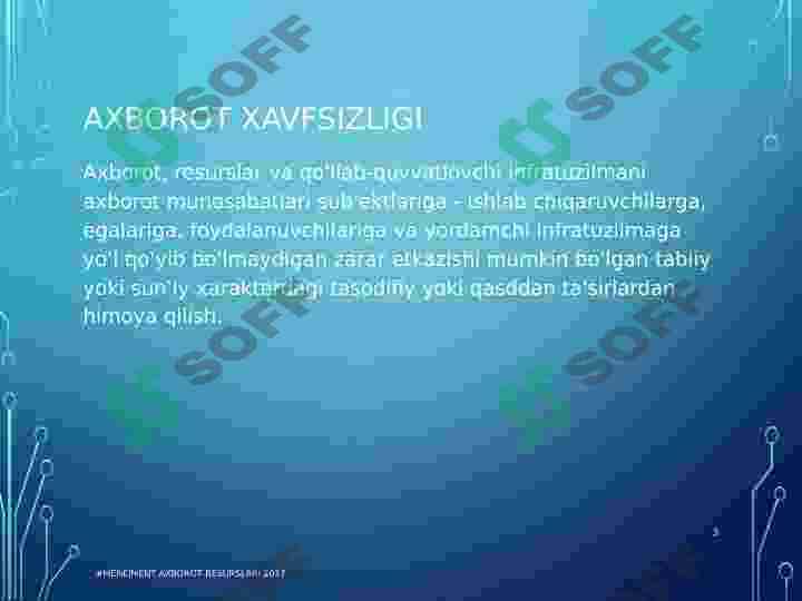 Axborot xavfsizligi 3
