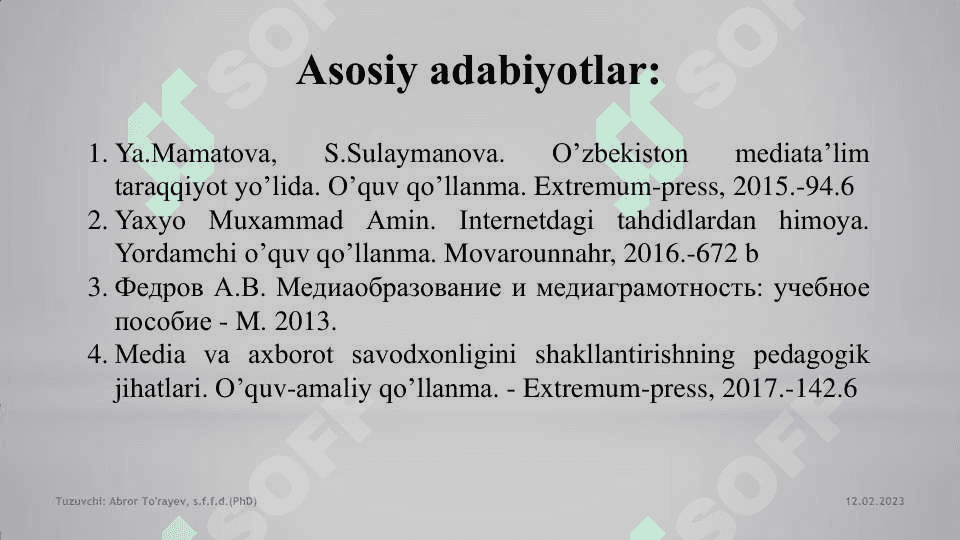Axborotning jamiyatda tutgan o'rni va ahamiyati 2