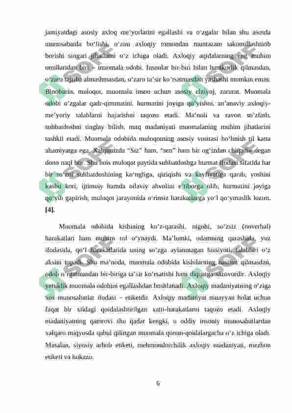 Axloqiy tarbiyada Kaykovusning "Qobusnoma" asaridan   foydalanish 6
