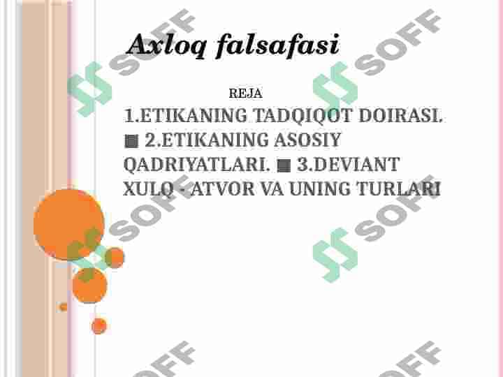 Axloq falsafasi 2