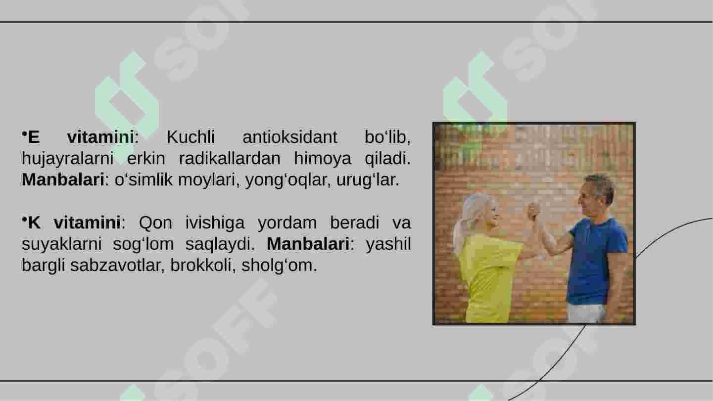 Bioaktiv moddalar turlari 8