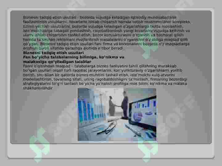BIZNESNI TADQIQ ETISH 7
