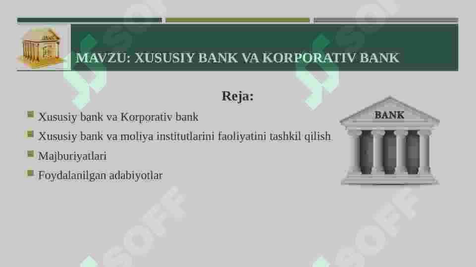 Bank ishiga kirish 2