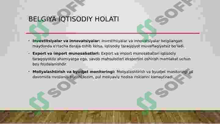 Belgiya iqtisodiy taraqqiyoti 4