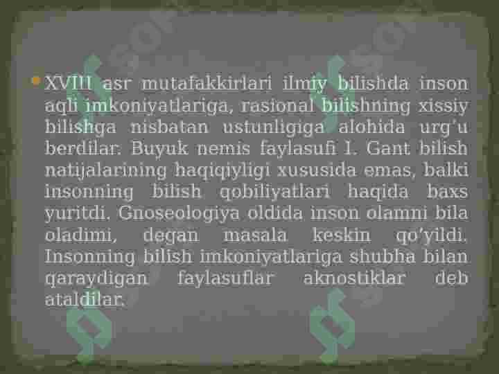 Bilish falsafasi 5